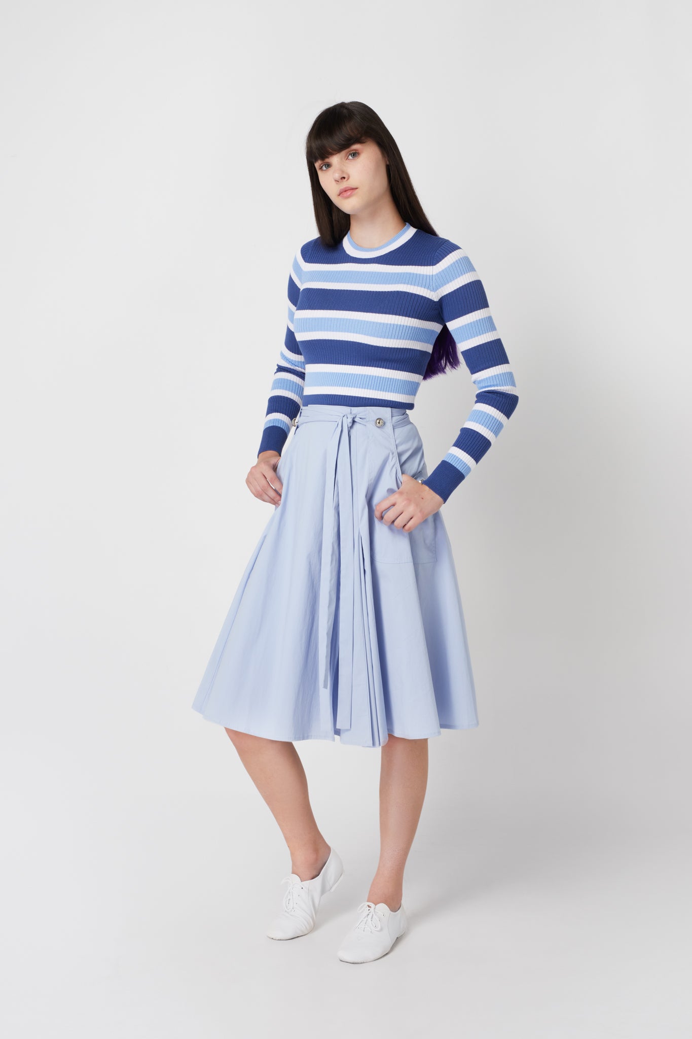 ELLE OH ELLE GOLD BUTTONS SKIRT