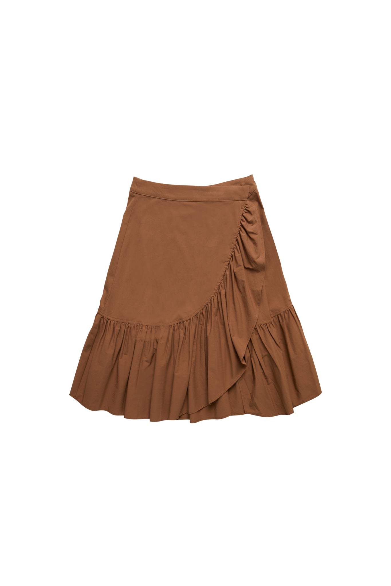 ZAIKAMOYA DIAGONAL RUFFLE SKIRT