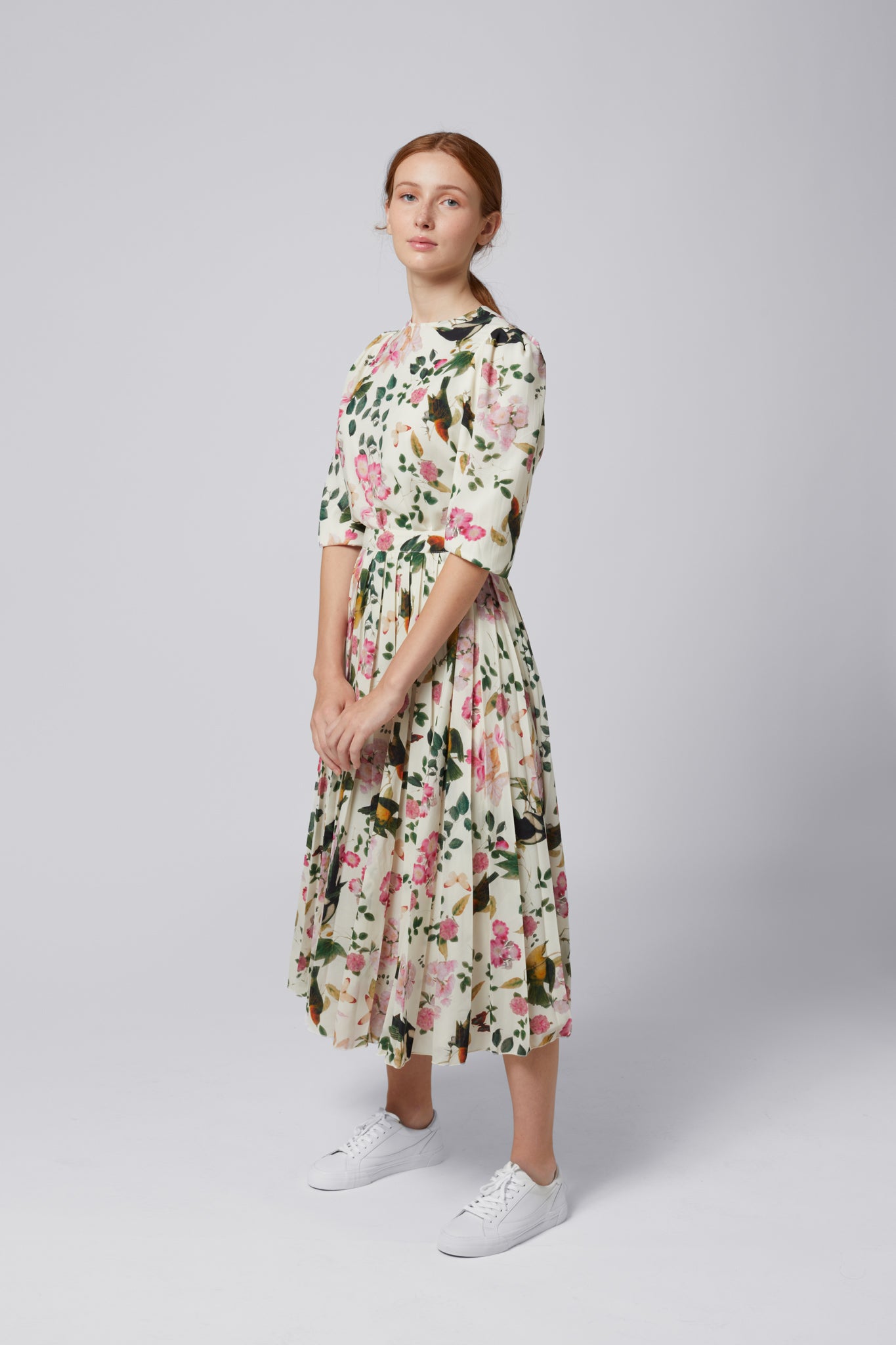 ELLE OH ELLE LULU BLOUSE FLOWERS AND BIRDS