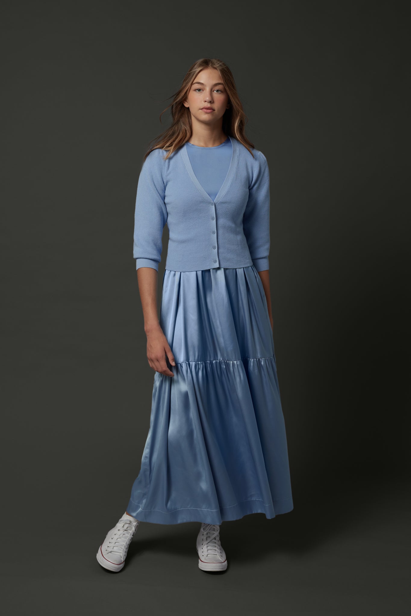 ZAIKAMOYA MARTHA SILKY TIERED JUMPER