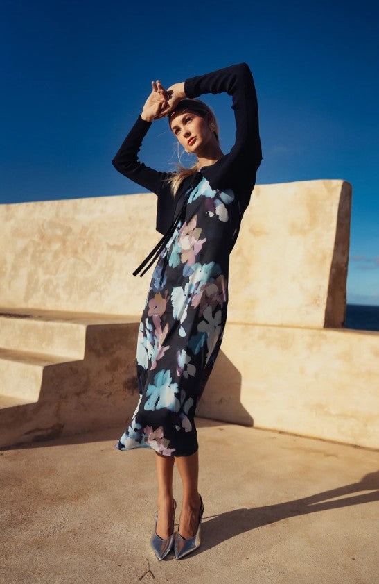 BLISS CREW NECK SLIP DRESS