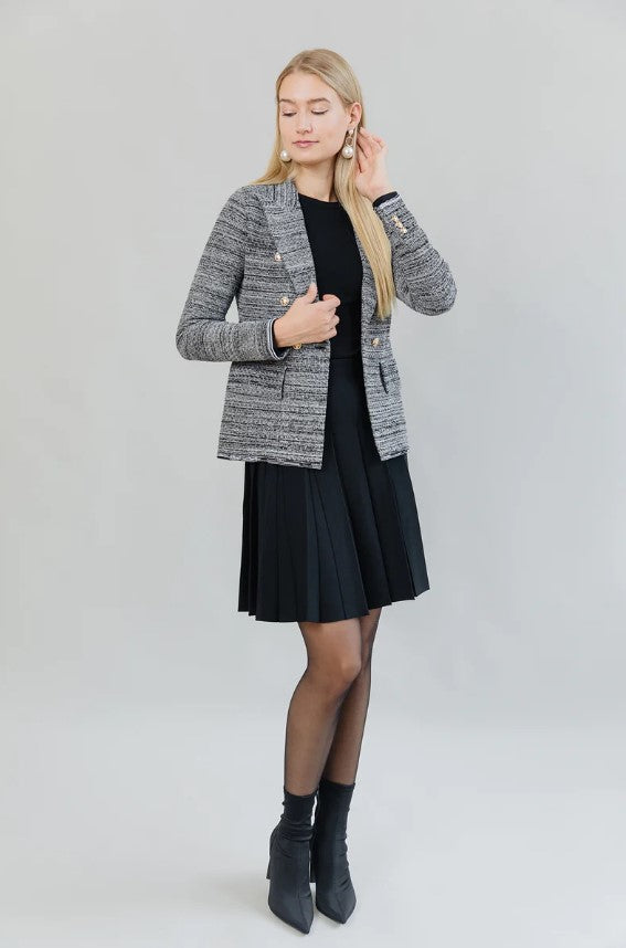 APPARALEL KNIT TWEED BLAZER