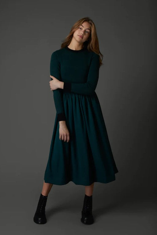ZAIKAMOYA COLORBLOCK SWEATER DRESS