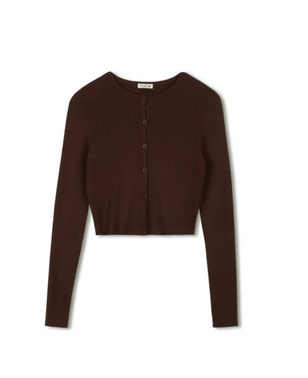 POINT KNIT CROPPED CARDI