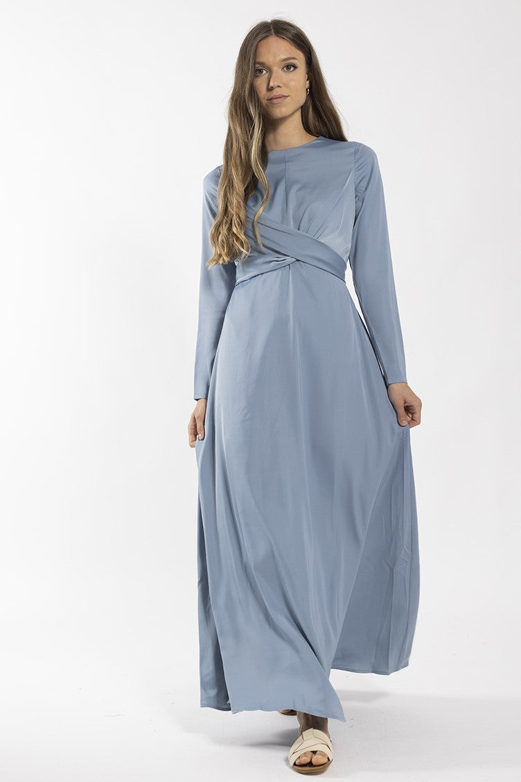 CONCEPT WRAP SLIP MAXI DRESS