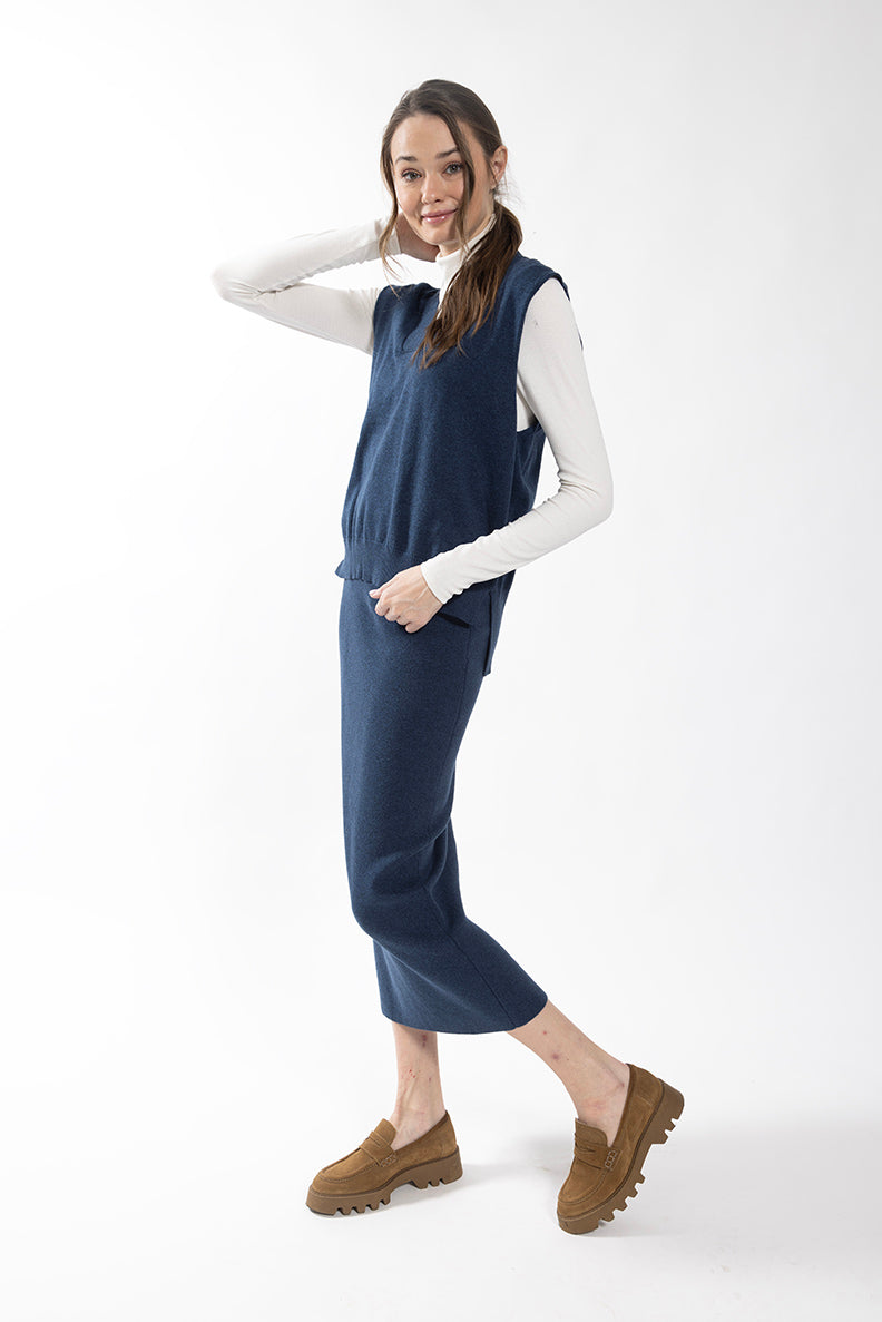 CONCEPT SPECKLE KNIT VEST
