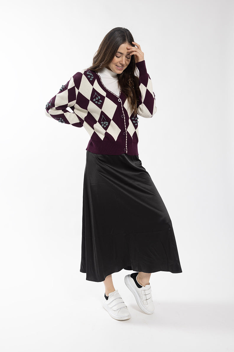 CONCEPT DIAMOND GRAPE CARDI