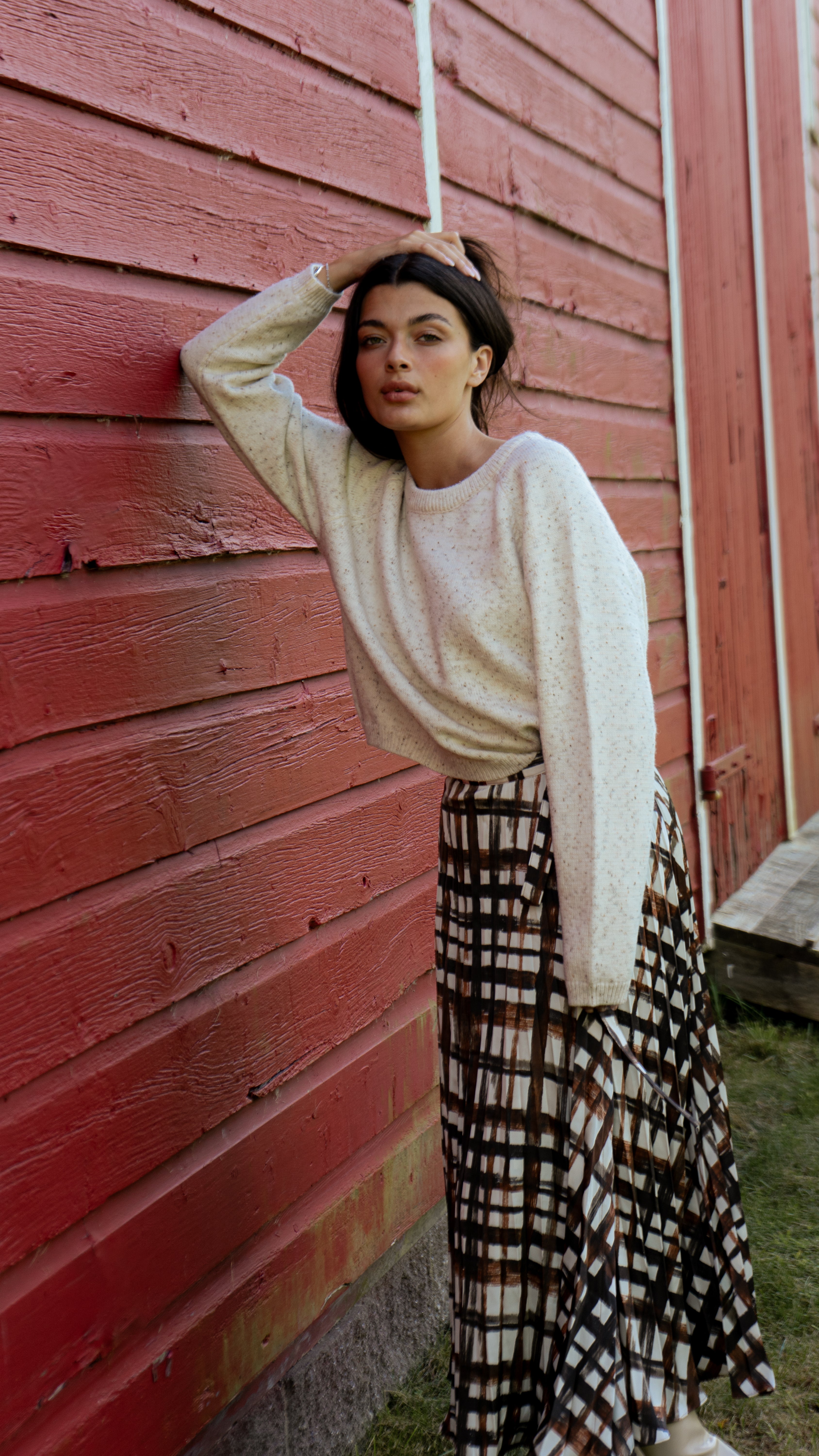 ZAIKAMOYA NANCY PLAID SKIRT