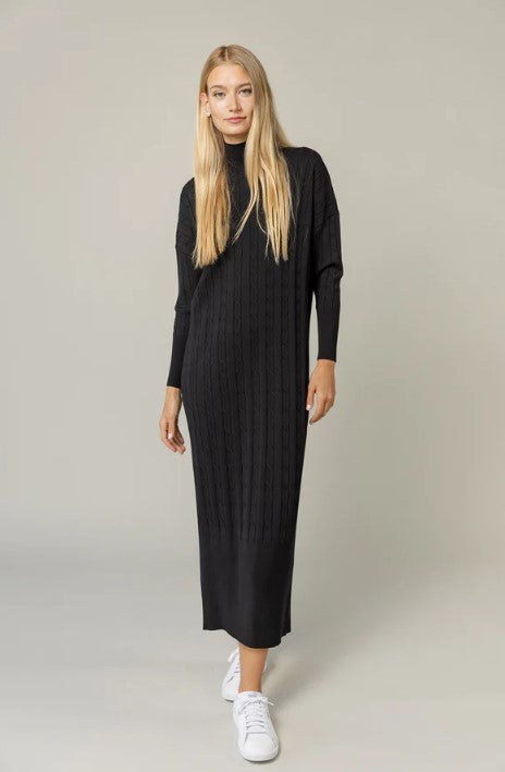 APPARALEL ESTELA DOLMAN MOCKNECK KNIT DRESS
