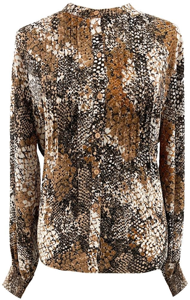 BELLE SNAKE PRINTED TOP