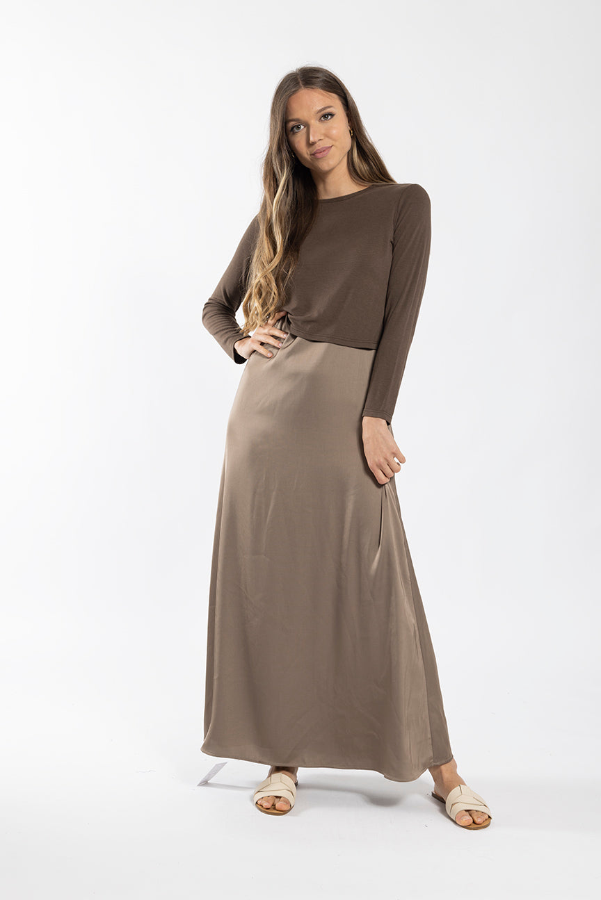 LATITUDE SWEATER + SLIP DRESS SET