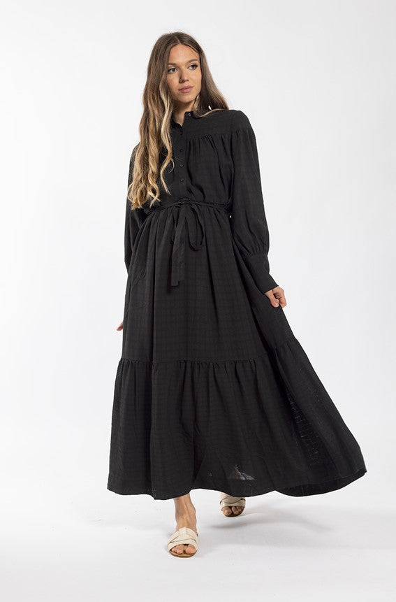 LATITUDE TIERED MAXI DRESS