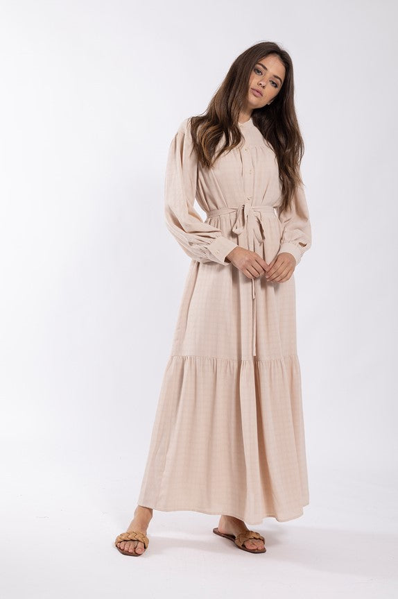 LATITUDE TIERED MAXI DRESS