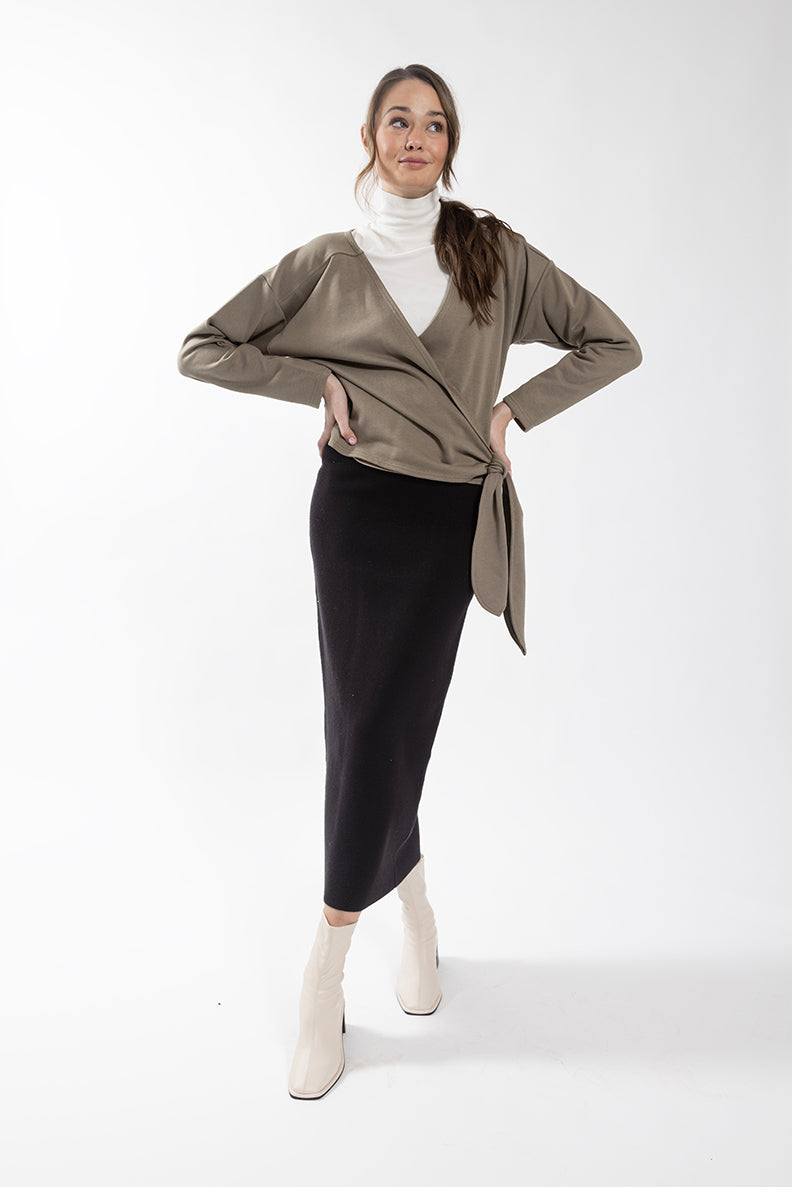 LATITUDE WRAP SWEATSHIRT