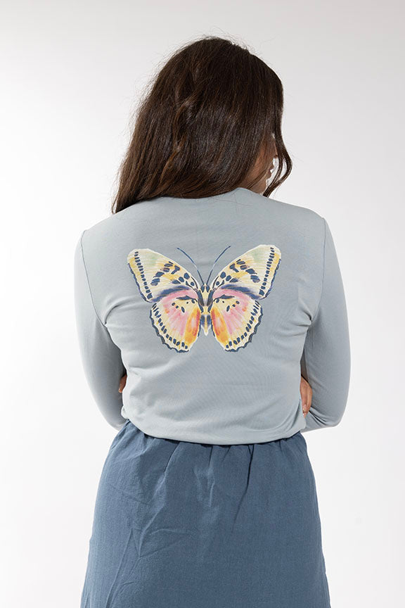 LATITUDE Butterfly Graphic Back Tee