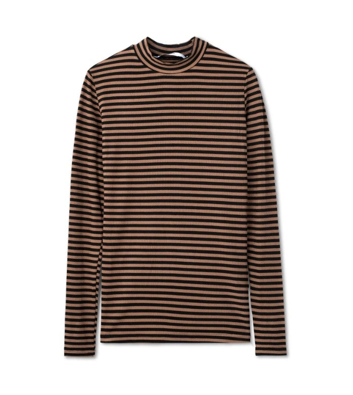 IN:05 STRIPED RIBBED TOP