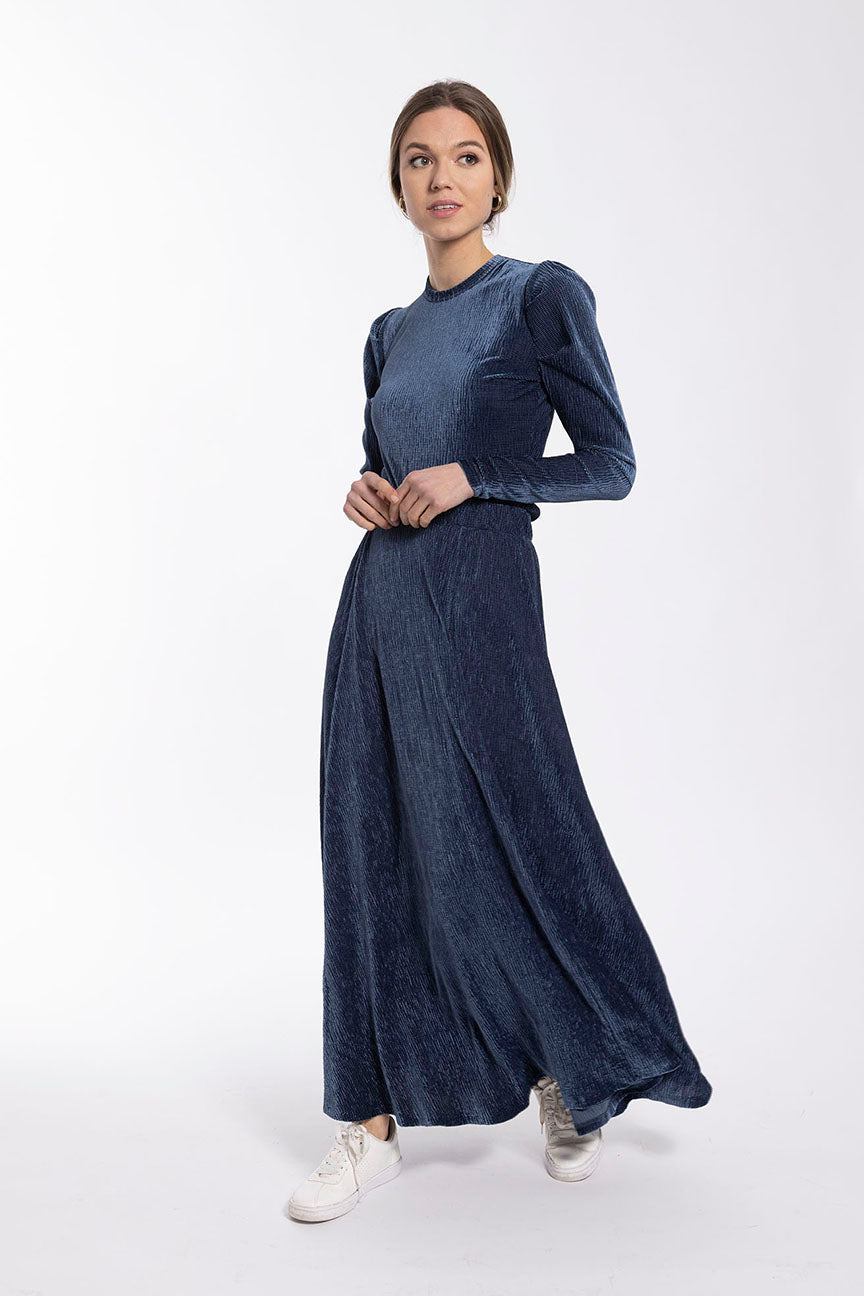 MONN TEXTURED VELOUR TOP