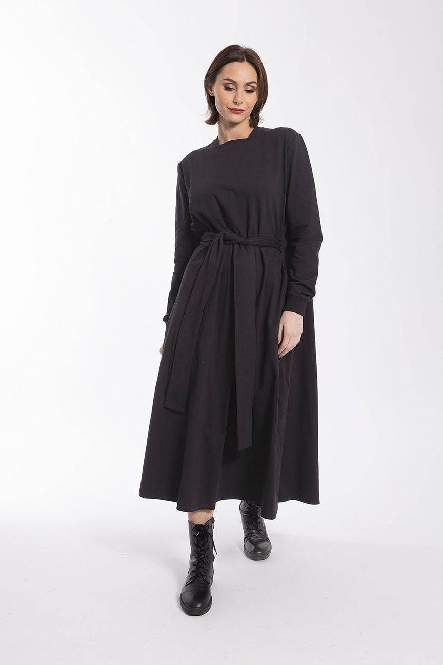 MONN SQUARE NECK SWEATSHIRT DRESS