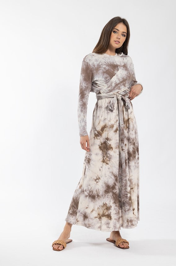 MONN TIE DYE WRAP TOP