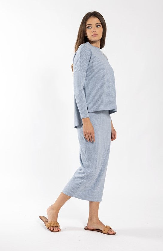 MONN WIDE RIB TEE