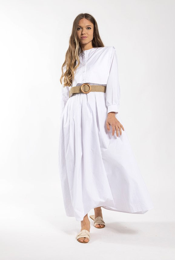 MONN BIB SHIRT DRESS
