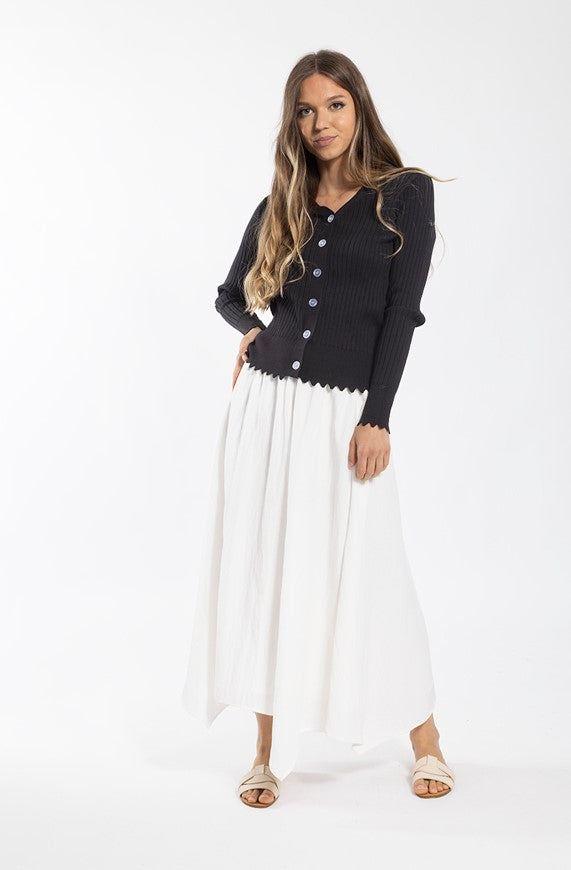 MONN RIBBED CARDIGAN