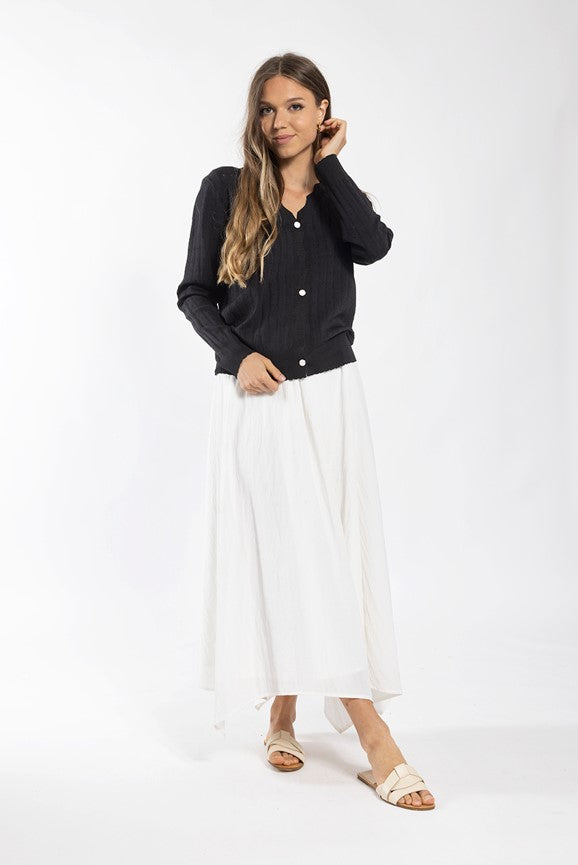 MONN POINTELLE CARDIGAN