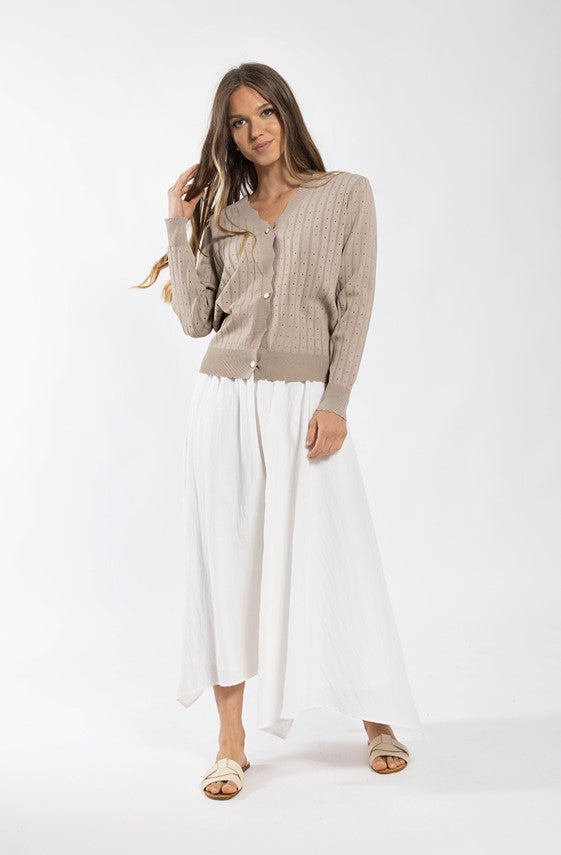 MONN POINTELLE CARDIGAN