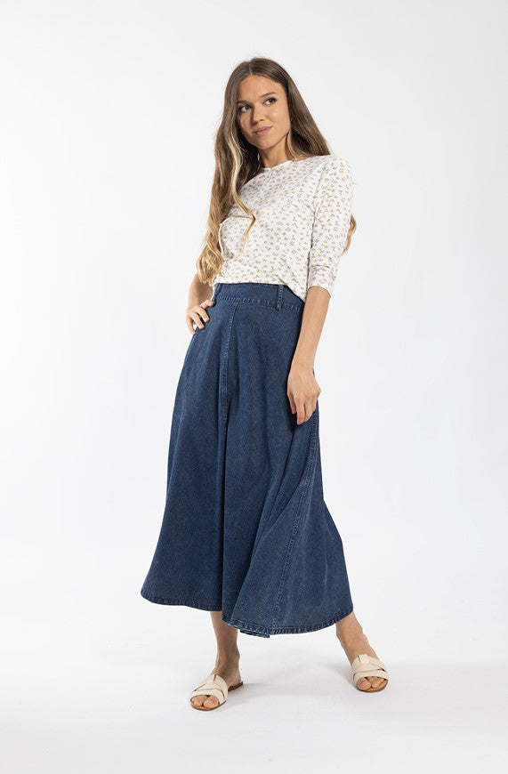 MONN FLORAL V-NECK TEE