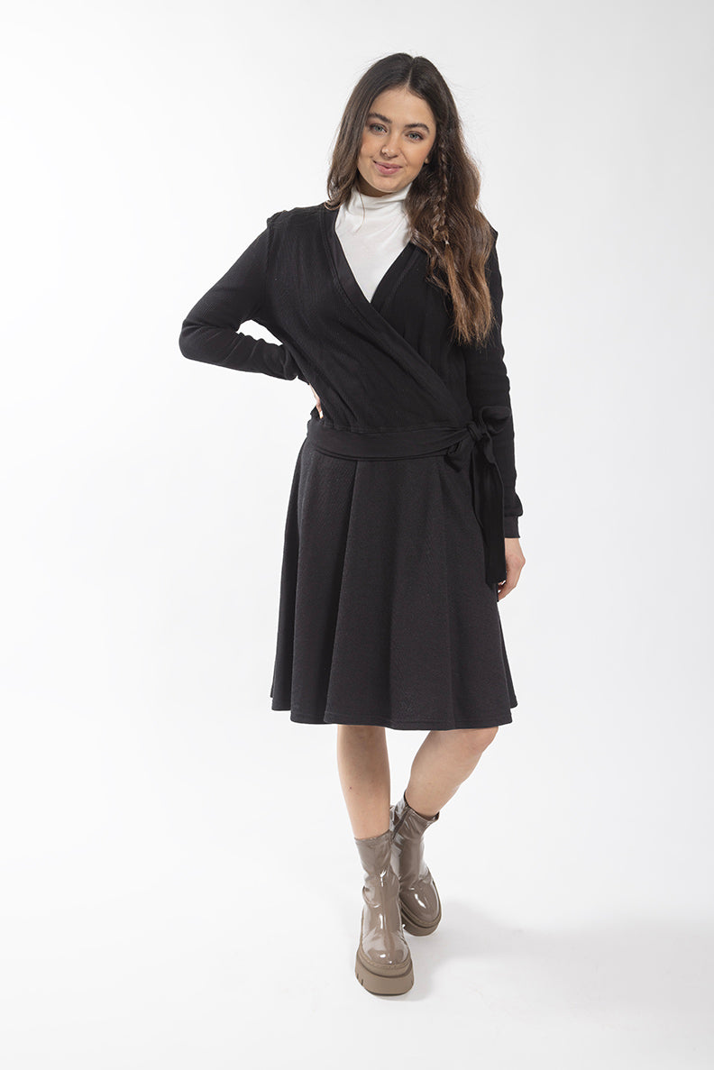 MONN WAFFLE WRAP TOP