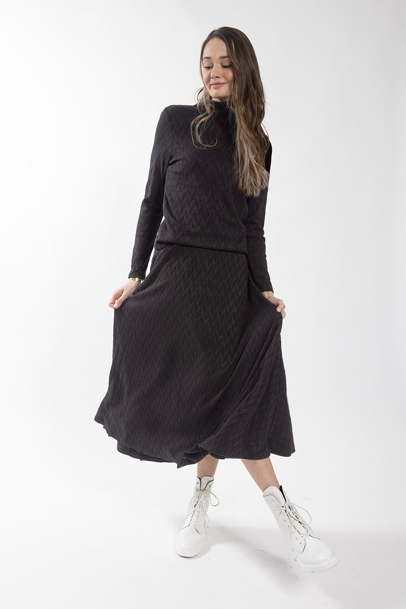 MONN CHEVRON SKIRT