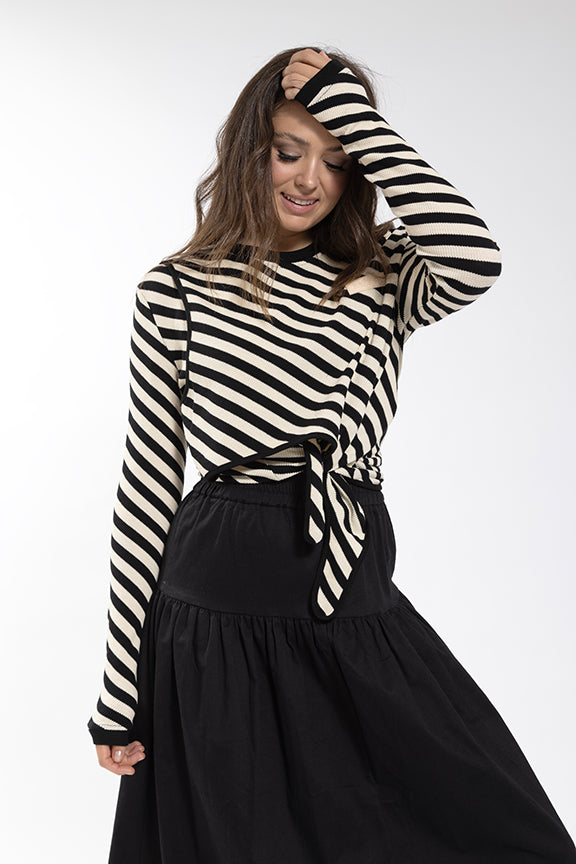 MONN Yoke Detail Skirt