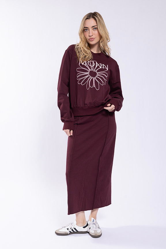 Monn Sweatshirt Skirt