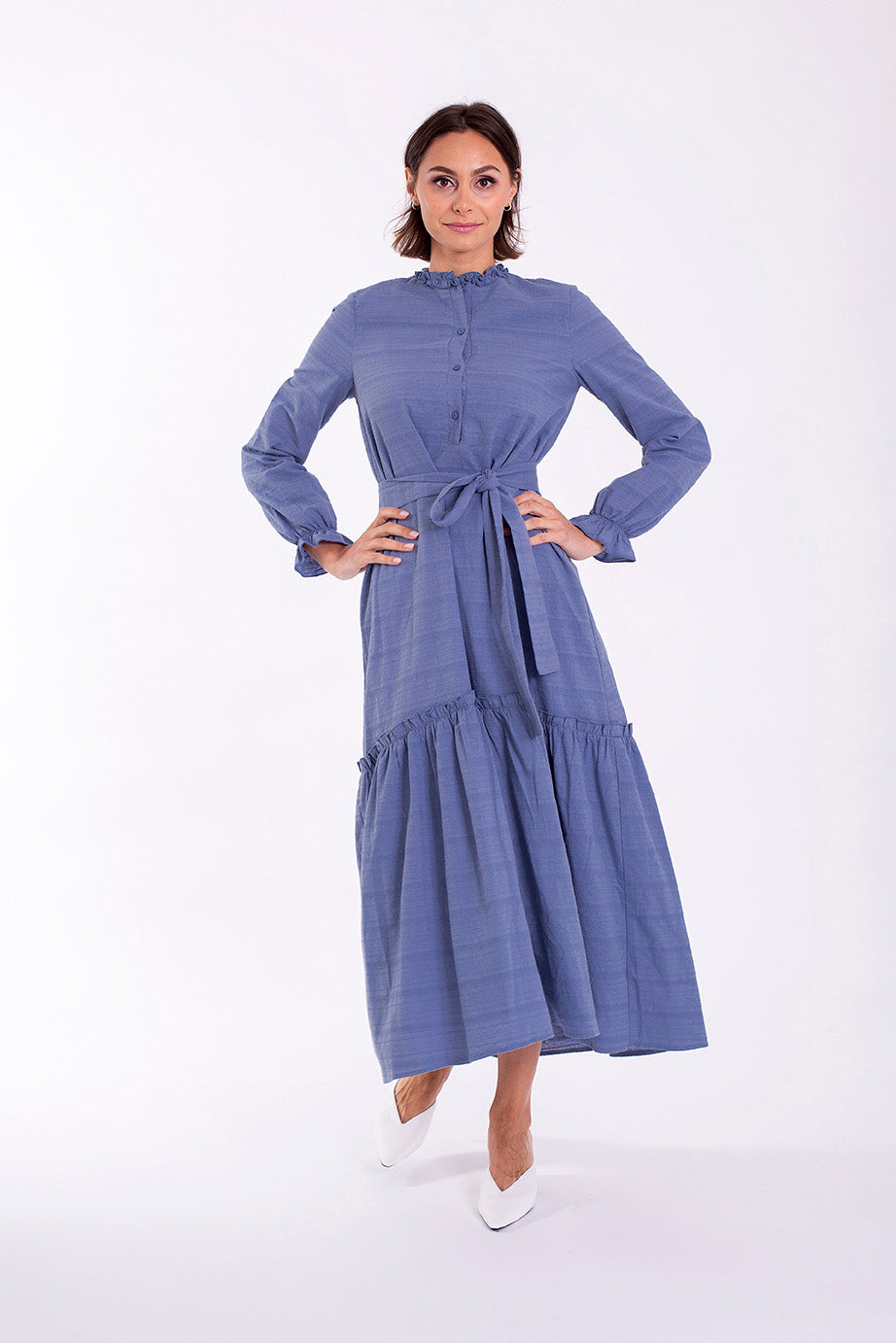 MAPLE & CLIFF DROP TIER DRESS
