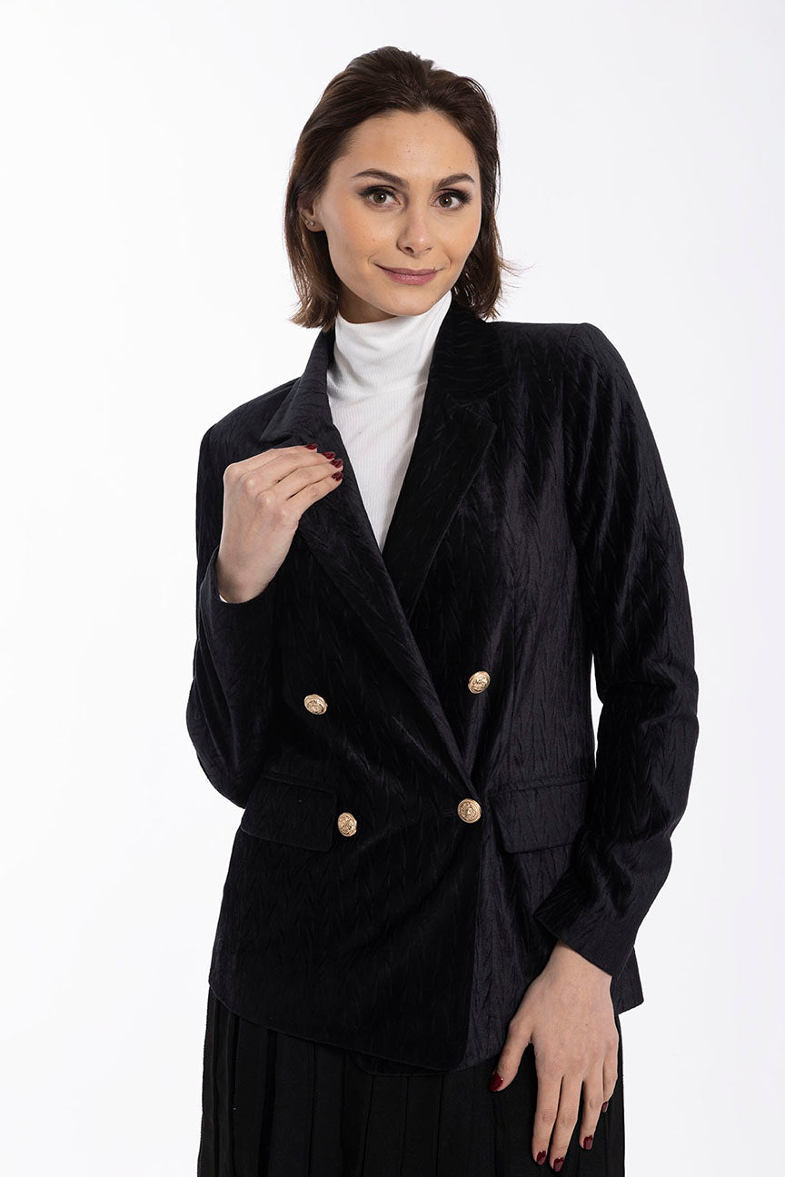 MAPLE & CLIFF VELVET BLAZER