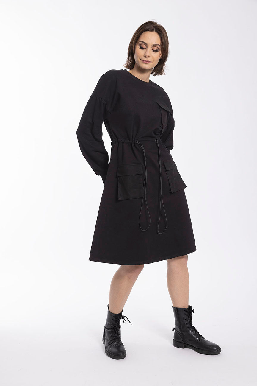MAPLE & CLIFF POCKET SWEATSHIRT DRESS