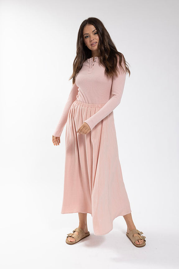 MAPLE & CLIFF Linen Circle Skirt