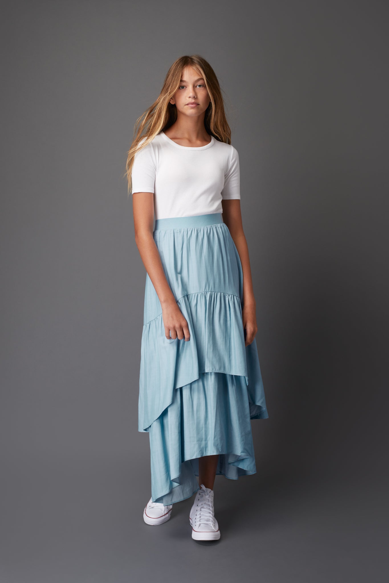 ZAIKAMOYA LONG LAYERED SKIRT