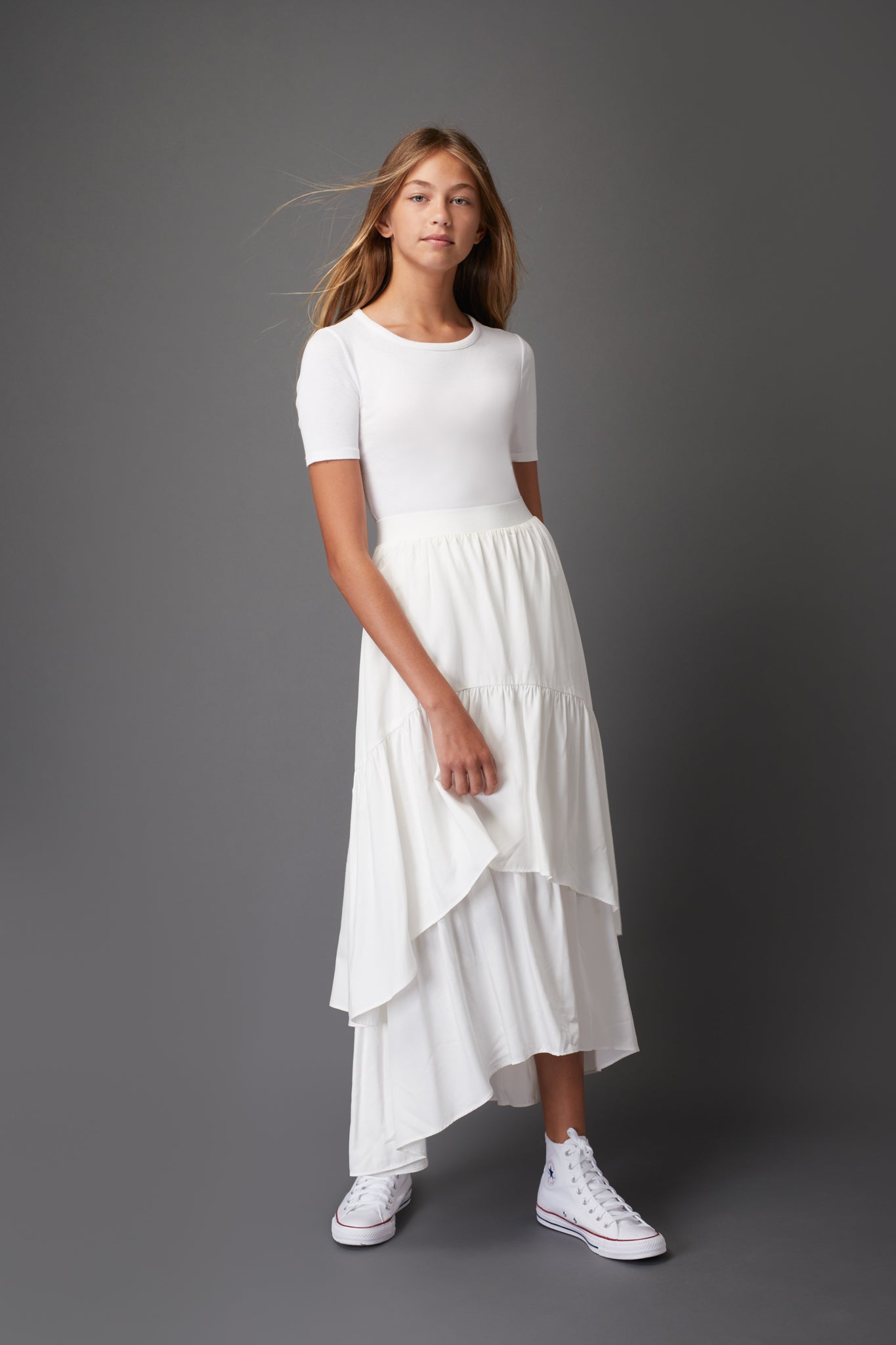 ZAIKAMOYA LONG LAYERED SKIRT