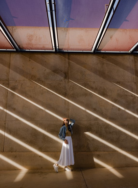 POINT LINEN MAXI SKIRT