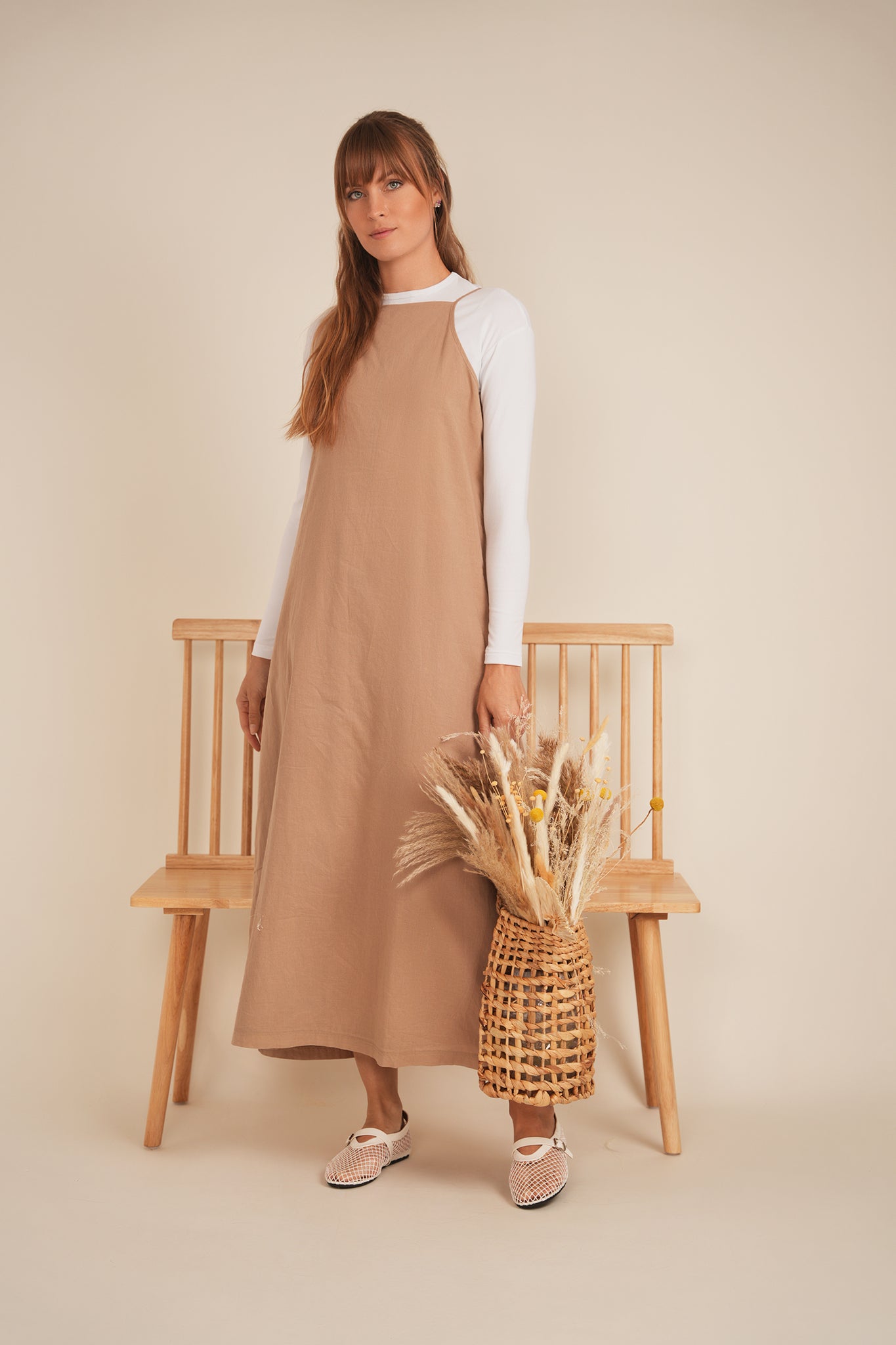 VIVA K COTTON GAUZE JUMPER (SLIP DRESS)