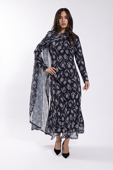 STATIC Printed Mesh Overlay Dress Blew Boutique STATIC Printed Mesh Overlay Dress Blew Boutique