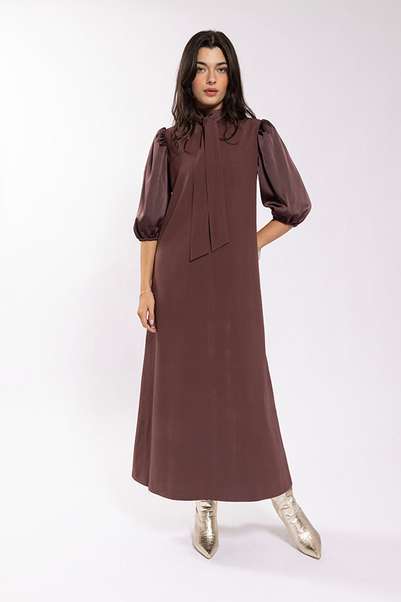 Static Satin Combo Dress