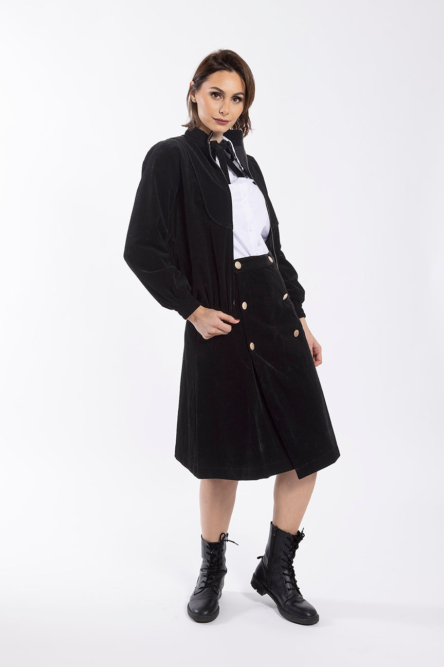 STATIC VELVET BOMBER JACKET