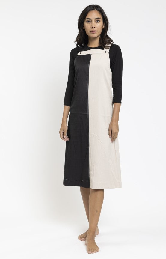 DONNA BELLA COLORBLOCK JUMPER W SNAPS