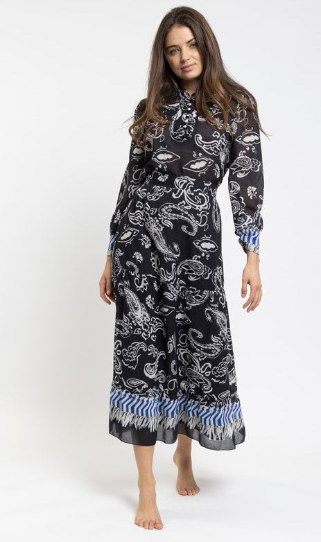 MILA PAISLEY PRINT POP OF COLOR SET
