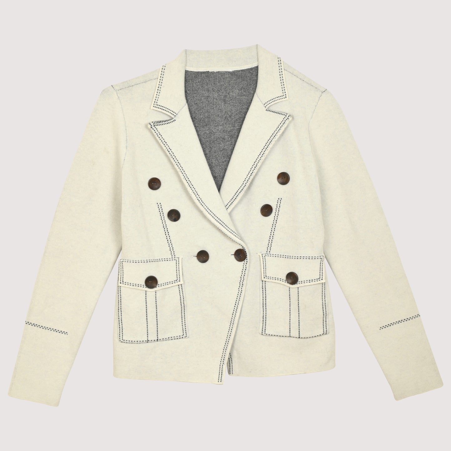 SHIFT FAUX SEAM KNIT BLAZER
