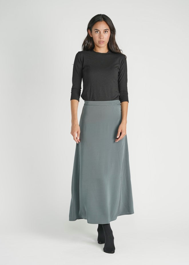 HARPER SATIN SLIP SKIRT