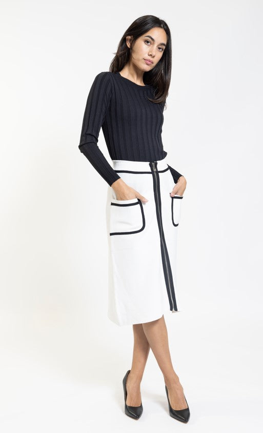 LA`/SIMONA BASIC RIBBED TOP
