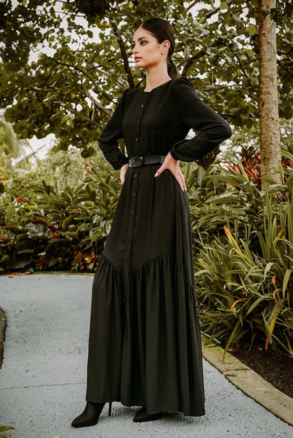 PASHMINA YAYA BUTTONDOWN MAXI